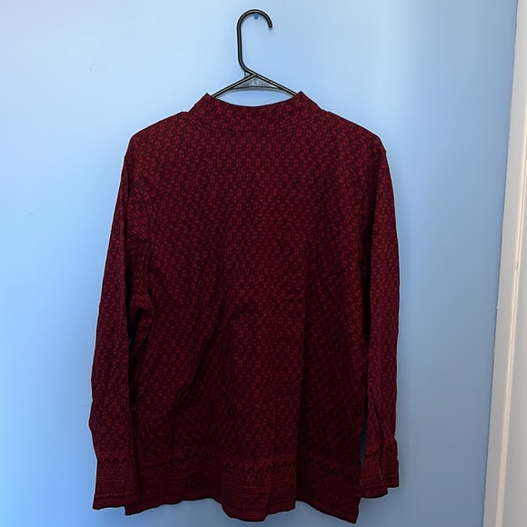 Elisabeth by Liz Claiborne Mock Neck Long Sleeve Shirt - Picture 2 of 4